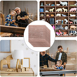 8 Sheets Walnut Wood Sheet&nbsp;DIY-BC0005-38