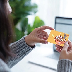 PVC プラスチック防水カード ステッカー  銀行カードの装飾用の粘着カードスキン  長方形  食べ物  186.3x137.3mm&nbsp;DIY-WH0432-263