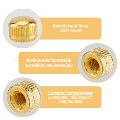 鉄製キャップナット105色7個  ドングリの実  ローレット装飾  照明器具 金物  ミックスカラー  11x8mm  15個/カラー&nbsp;IFIN-FH0001-92A