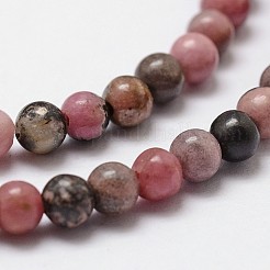Natural Rhodonite Beads Strands&nbsp;X-G-D840-59-4mm