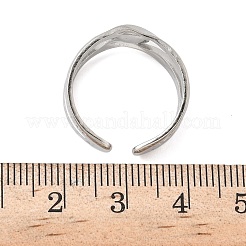 304 Stainless Steel Open Cuff Rings Findings&nbsp;RJEW-A079-10A-P