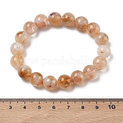 Natural Citrine Round Beads Stretch Bracelets for Women&nbsp;BJEW-Z158-03B-02