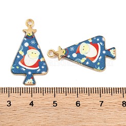 Christmas Theme Rack Plating Alloy Pendants&nbsp;FIND-M020-02H-G