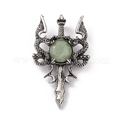 Natural Green Aventurine Pendants&nbsp;G-H281-03G