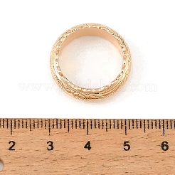 女性のための真鍮の指輪  花  ゴールドカラー  7mm  usサイズ6（16.5mm）&nbsp;KK-CBA8D1E-01G