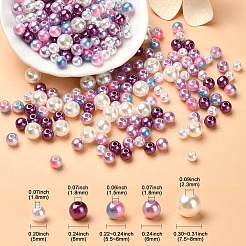 5 Colors ABS Plastic Imitation Pearl Beads&nbsp;KY-YW0001-63D
