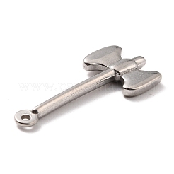 変色しない304ステンレススチールペンダント  斧  ステンレス鋼色  34x14x3.5mm  穴：1.6mm&nbsp;STAS-B024-58P