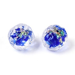 Handmade Foil Glass Beads&nbsp;FOIL-N029-10B