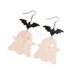 Ghost with Bat Acrylic Dangle Earrings&nbsp;FS-WGC3226-01