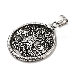 304 Stainless Steel Big Pendants&nbsp;STAS-D091-12AS