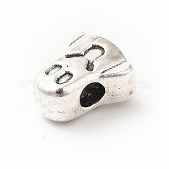チベット風合金ビーズ  ゴースト  アンティークシルバー  11.5x10x6mm  穴：3mm  約240個/500g&nbsp;PALLOY-P293-115AS