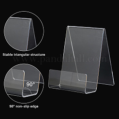 キッチンカウンター用アクリルブックスタンド6個  ブックホルダー  多機能ディスプレイスタンド  透明  75x103mm&nbsp;ODIS-SP0001-04C