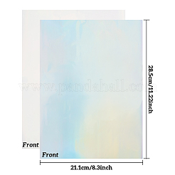 A4ホットスタンピング箔紙  転写箔紙  エレガンスレーザープリンタークラフト紙  ミックスカラー  28.5x21.1cm  60sheets /バッグ&nbsp;DIY-BC0010-79