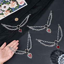 4Pcs 2 Styles Alloy Shoes Charms&nbsp;HJEW-DR00295