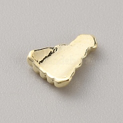 クリスマステーマの合金カボション  ネイルアートの装飾の付属品  ライトゴールド  帽子模様  9x7x2mm&nbsp;DIY-WH0430-074K-LG