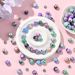 DIY アクリルビーズ ストレッチ ブレスレット 作成キット  ミックスカラー  ビーズ：6~10x3~9.5mm  穴：2mm  150pc&nbsp;DIY-YW0011-70