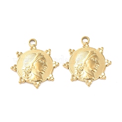 Ion Plating(IP) 304 Stainless Steel Pendants&nbsp;STAS-P324-30G