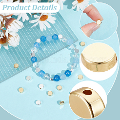 80Pcs 2 Colors Rack Plating Brass Beads&nbsp;KK-BBC0027-38