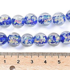 Handmade Foil Lampwork Beads Strands&nbsp;FOIL-K003-06B-24
