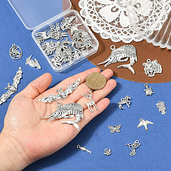 40Pcs 20 Styles Tibetan Style Alloy Pendants&nbsp;TIBE-YW0002-10