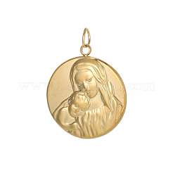304 Stainless Steel Pendants&nbsp;STAS-OY005-42G-02