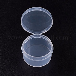 クリアプラスチックビーズ収納ケース  コラム  透明  3.5x2cm&nbsp;LS-CON-WH0021-01