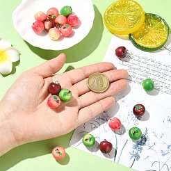20Pcs 4 Colors Opaque Resin Pendants&nbsp;CRES-CJ0001-94