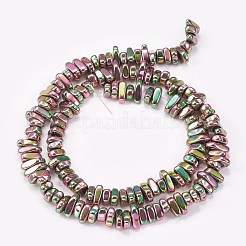 Electroplated Non-magnetic Synthetic Hematite Beads Strands&nbsp;G-P367-G