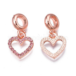Rack Plating Alloy European Dangle Charms&nbsp;MPDL-N039-064