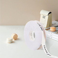 Polycotton Printed Black Word Thank You Ribbon&nbsp;OCOR-CY0004-94A