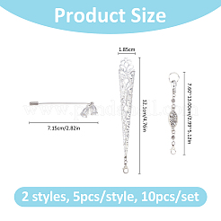10Pcs 2 Styles Iron Brooches&nbsp;JEWB-FH00057