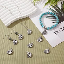 DIY Tibetan Style Alloy Pendants&nbsp;PALLOY-SC0004-13