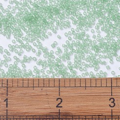 MIYUKIデリカビーズ  シリンダー  日本製シードビーズ  11/0  （db1414)透明ミント  1.3x1.6mm  穴：0.8mm  約10000個/袋  50 G /袋&nbsp;SEED-X0054-DB1414
