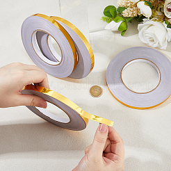 50mペットエッジバンド  DIYテーブル用の粘着ベニヤエッジトリム  戸棚  家具  装飾トリム  ゴールデンロッド  10mm&nbsp;AJEW-WH0270-669A