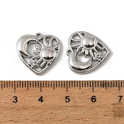304 Stainless Steel & Rhinestone Pendants&nbsp;FIND-T076-02P