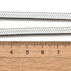 Non-Tarnish 201 Stainless Steel Herringbone Chain Necklaces&nbsp;X-NJEW-M187-06P