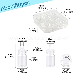50Pcs Glass Bottle Pendant Decoration&nbsp;BOTT-FS0001-06