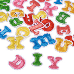104Pcs 4 Sets Letter A~Z Embroider Thread Cloth on/Sew On Patches&nbsp;PATC-TA0001-41
