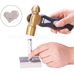304ステンレスペンダント  空白タグのスタンプ  ハート  ステンレス鋼色  21x26x0.8mm  穴：2mm  30個/箱&nbsp;STAS-PH0018-70P