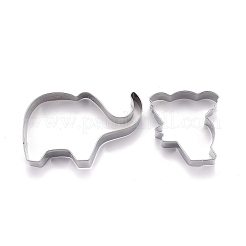 Non-Tarnish Stainless Steel Mixed Animal Shape Cookie Candy Food Cutters Molds&nbsp;DIY-H142-04P