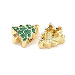 Christmas Brass Enamel Beads&nbsp;KK-I474-G23
