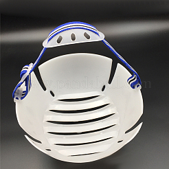 ABSプラスチック製安全ヘルメットのあごストラップ  取り外し可能なストラップ  ブルー  235~335x38x14mm&nbsp;FIND-WH20032-67
