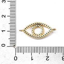 Brass Micro Pave Sky Blue and Clear Cubic Zirconia Connector Charms&nbsp;KK-H529-05B-G01