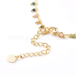 Natural Multicolor Tourmaline Charm Bracelets&nbsp;BJEW-JB05970