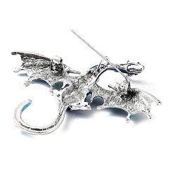 Dragon Alloy Rhinestone Brooches&nbsp;JEWB-K018-14AS-03