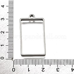 304ステンレスペンダント  長方形  31x17.5x3mm  穴：2mm&nbsp;STAS-S181-01P-E