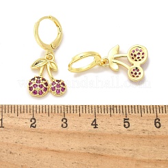 Brass Micro Pave Clear Cubic Zirconia Stud Earrings&nbsp;EJEW-P303-06G