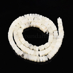 天然な白アフリカオパールビーズ連売り  正方形  2~2.5x4~4.5x4~4.5mm  穴：0.8mm  約146~150個/連  14.76~15.16''（37.5~38.5センチメートル）&nbsp;G-T140-49A
