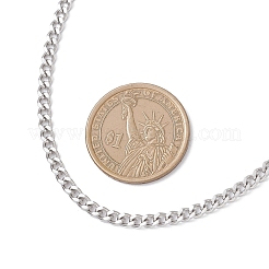 6Pcs 6 Styles 304 Stainless Steel Figaro Chain & Curb Chain & Box Chain & Water Wave Chain & Cable Chain Necklaces Sets for Women&nbsp;NJEW-JN05630