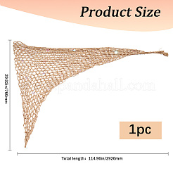 Polyester Women Crochet Beach Cover Up Sarong Wrap&nbsp;AJEW-WH20007-71